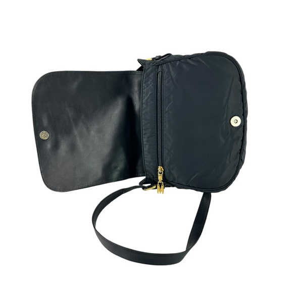 Vintage MOSCHINO Black Nylon Logo Crossbody Bag Purse - Picture 6 of 14